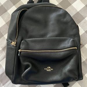 Coach “Charlie” Leather Backpack
